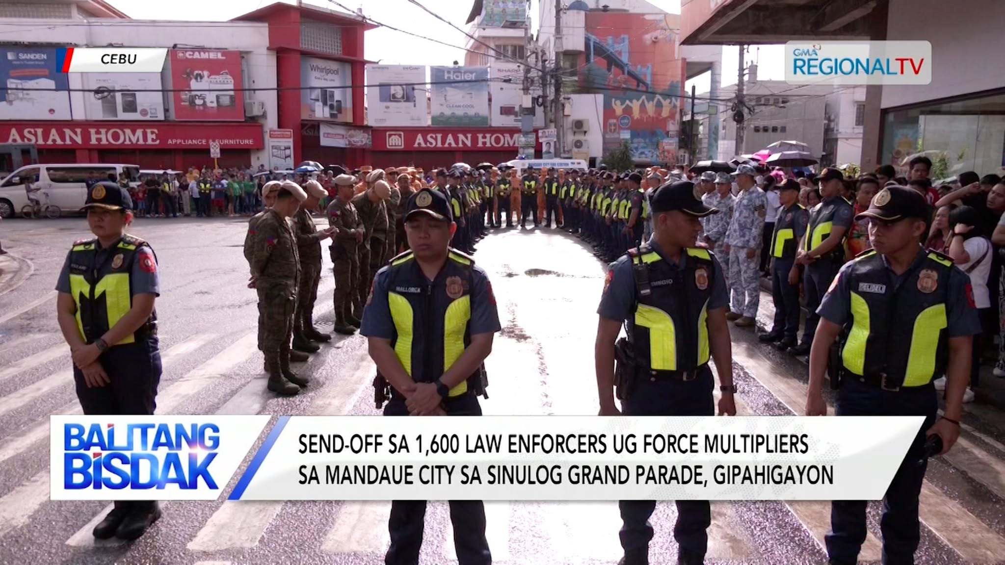 Send-Off sa Law Enforcers ug Force Multipliers sa Mandaue City, Gipahigayon | Balitang Bisdak