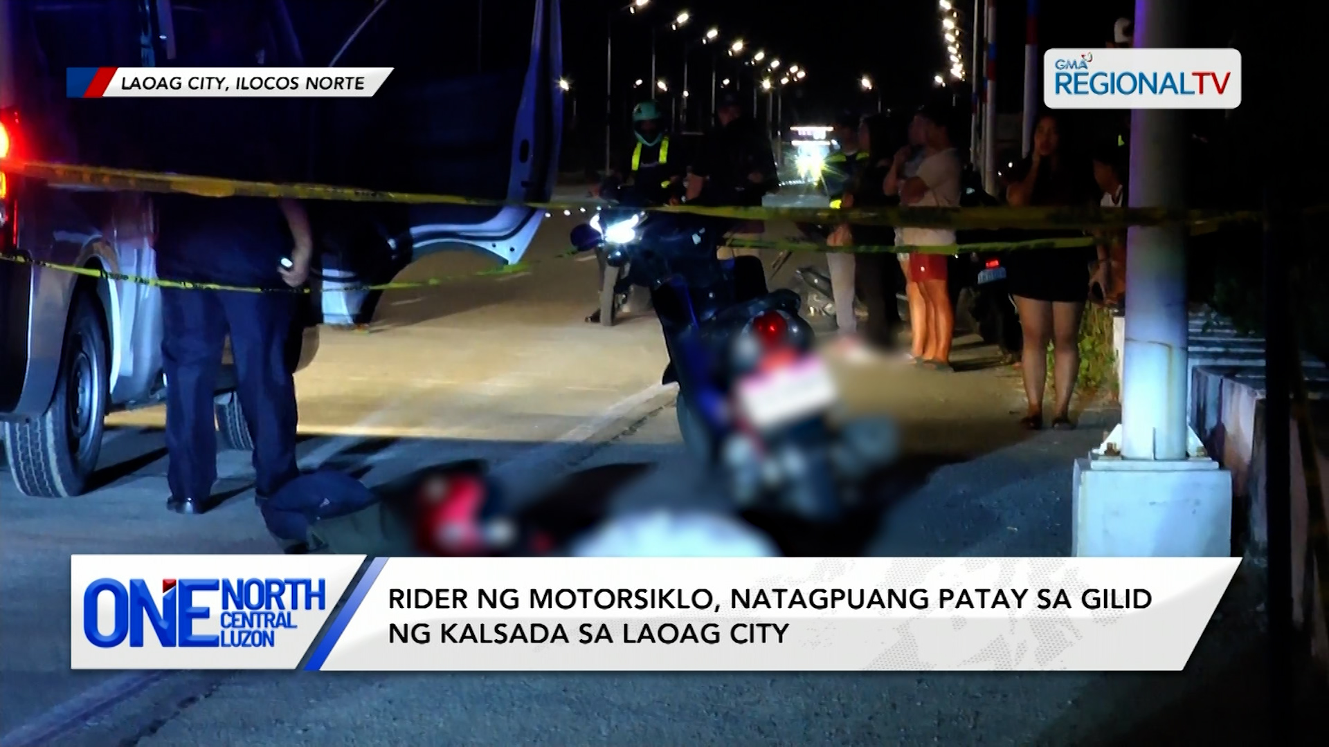 Rider ng motorsiklo, natagpuang patay sa gilid ng kalsada sa Laoag City | One North Central Luzon