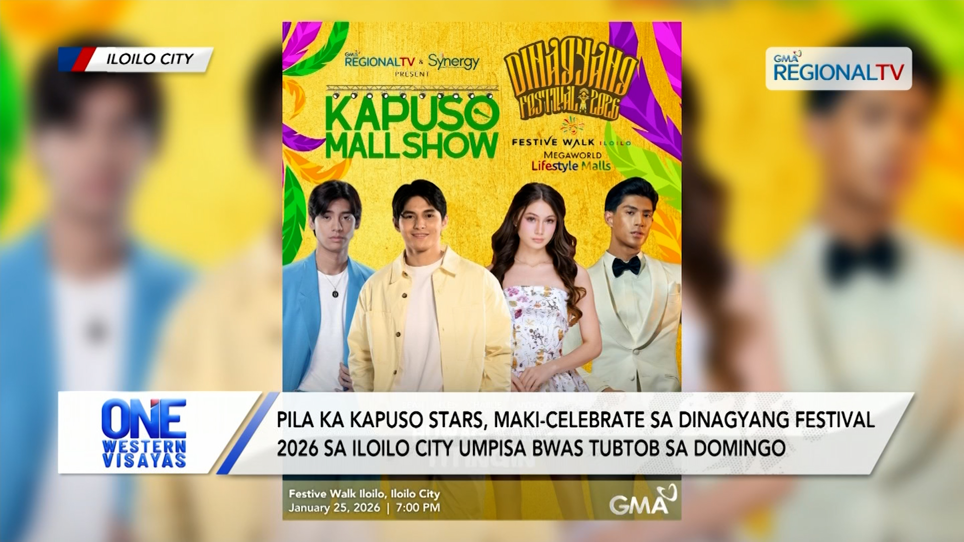 Pila ka Kapuso stars, maki-celebrate sa Dinagyang Festival 2026 sa Iloilo City | One Western Visayas