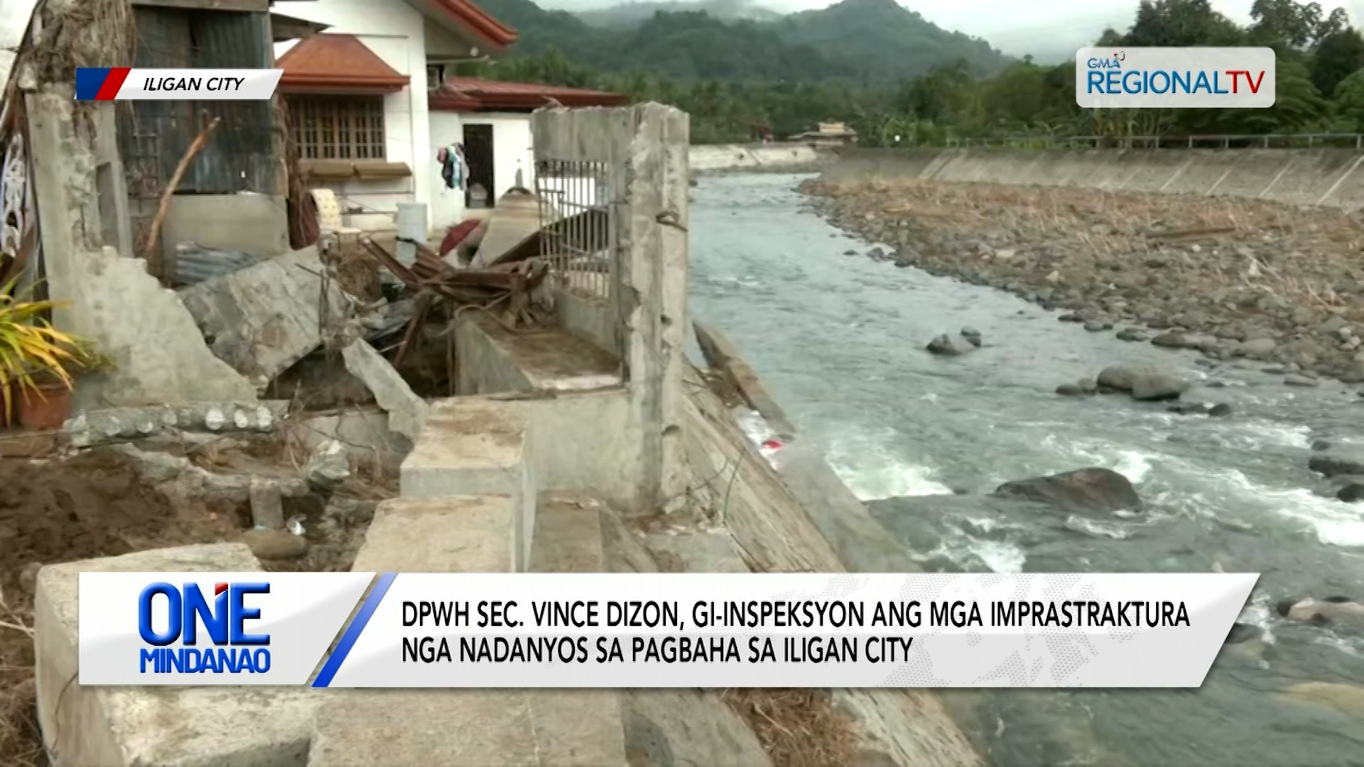 Sec. Dizon, gi-inspeksyon ang mga imprastraktura nga nadanyos sa pagbaha | One Mindanao