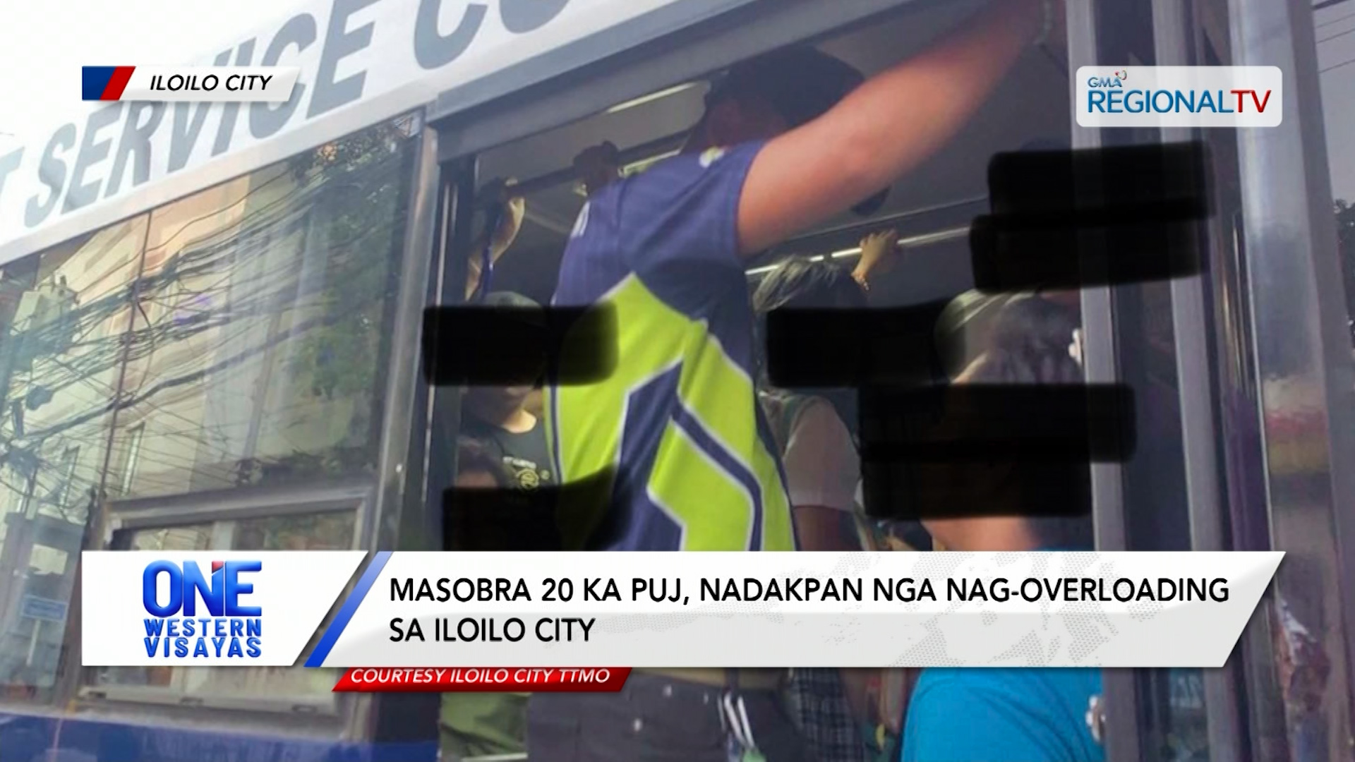 Masobra 20 ka PUJ, nadakpan nga nag-overloading sa Iloilo City | One Western Visayas