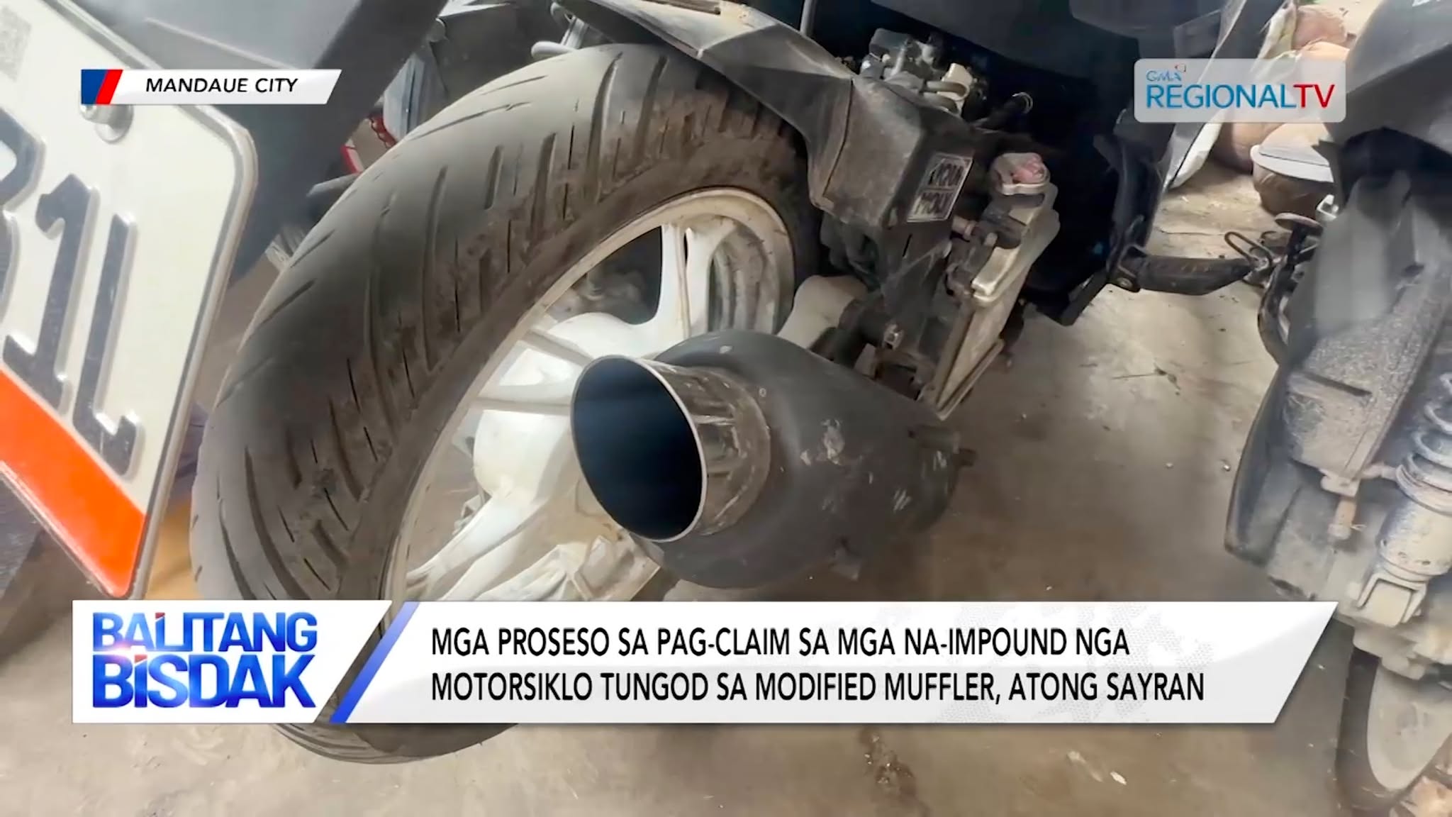 Pag-claim sa Na-impound nga motorsiklo tungod sa Modified Muffler, Kuti | Balitang Bisdak