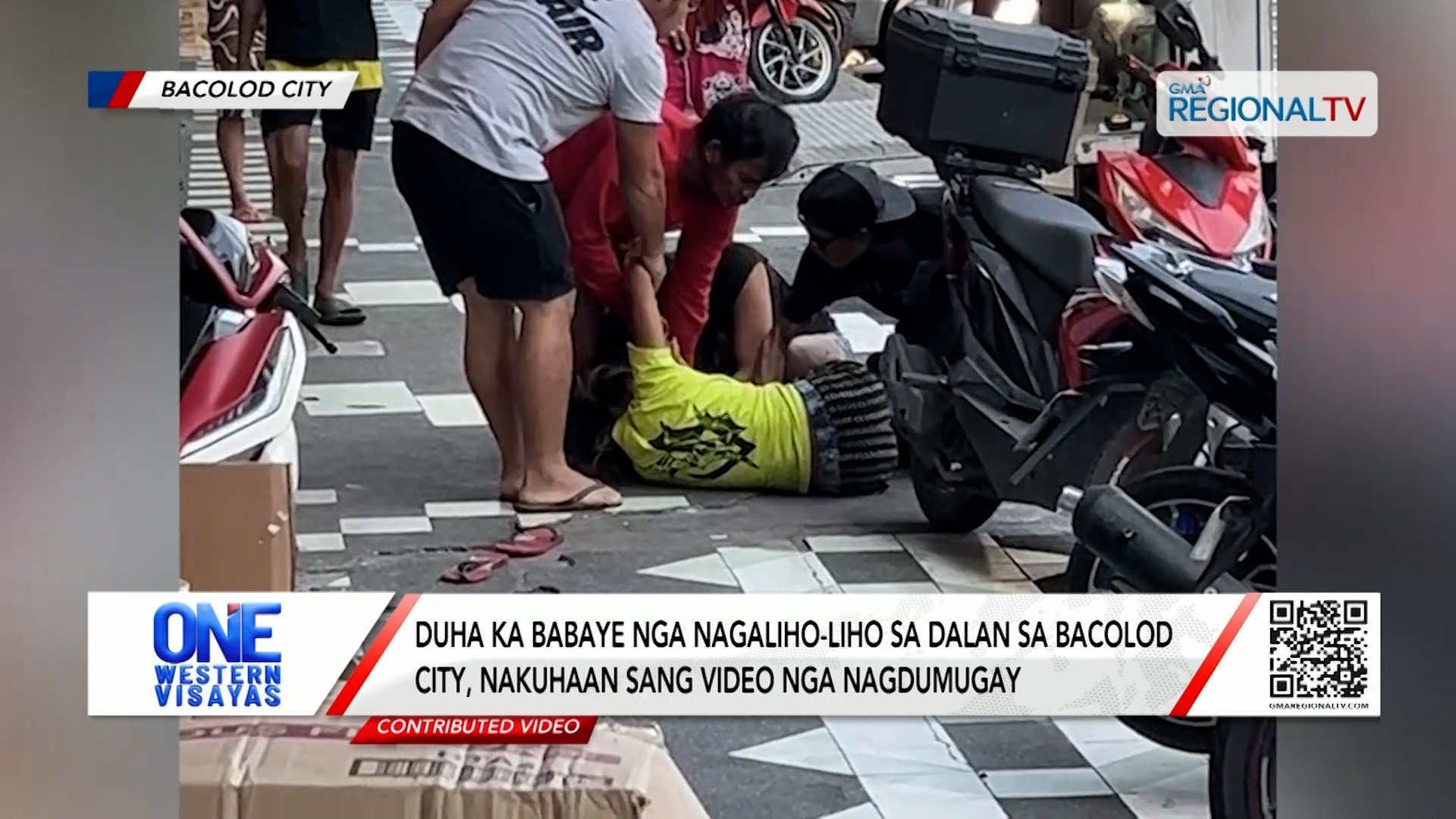 Duha ka babaye nga nagaliho-liho sa dalan sa Bacolod City, nagdumugay | One Western Visayas