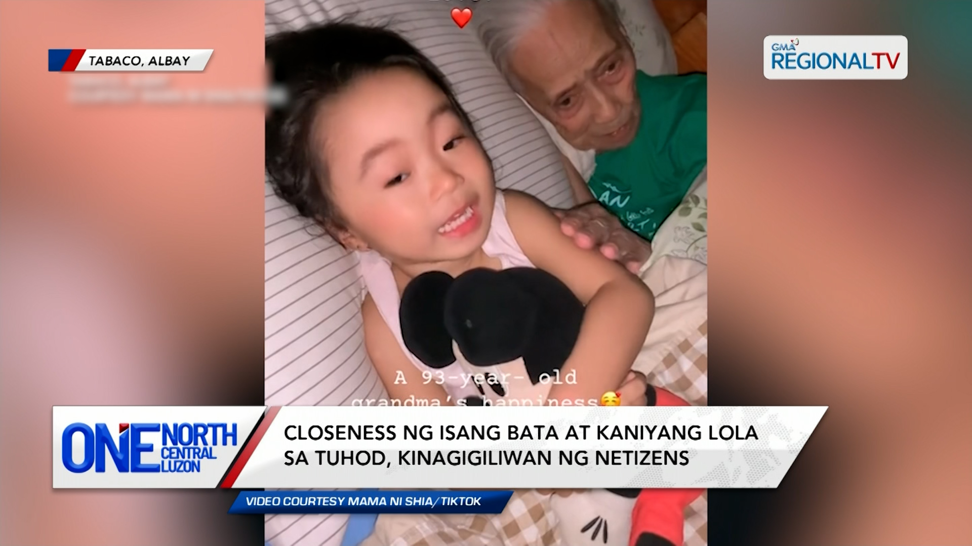 Closeness ng isang bata at kaniyang lola sa tuhod, kinagigiliwan | One North Central Luzon