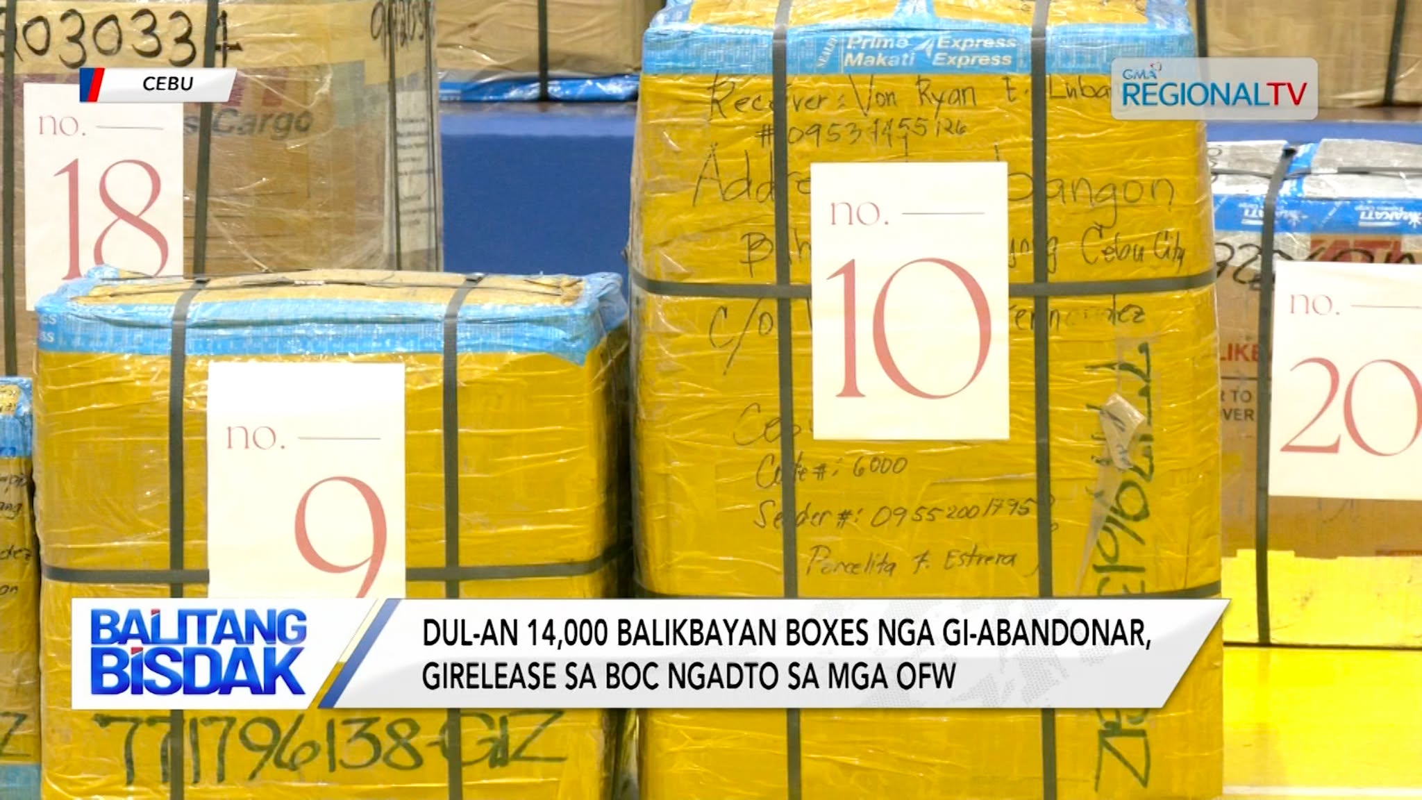 Dul-an 14,000 Balikbayan Boxes nga Gi-Abandonar, Gi-release sa BOC | Balitang Bisdak