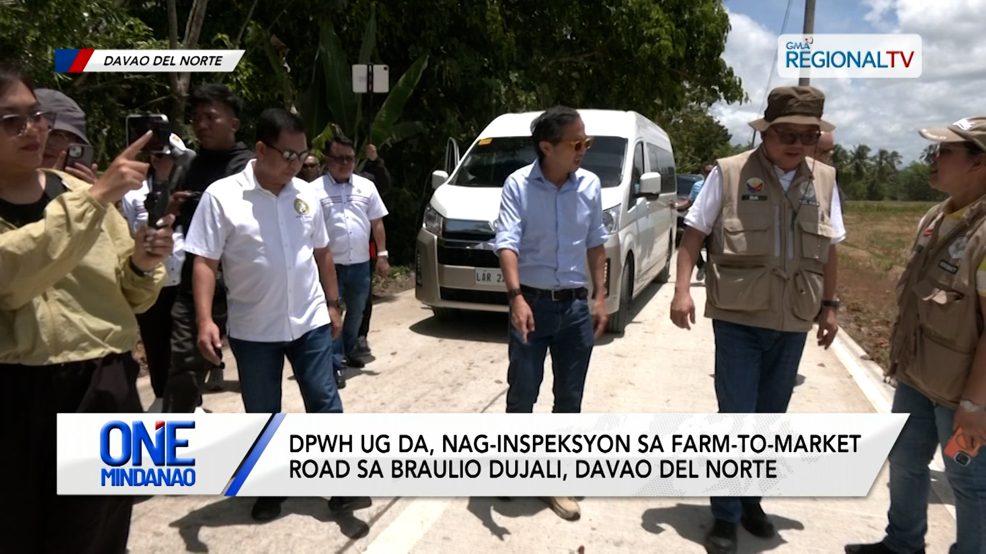 Farm-to-market road sa Davao del Norte, gi-inspeksyon | One Mindanao