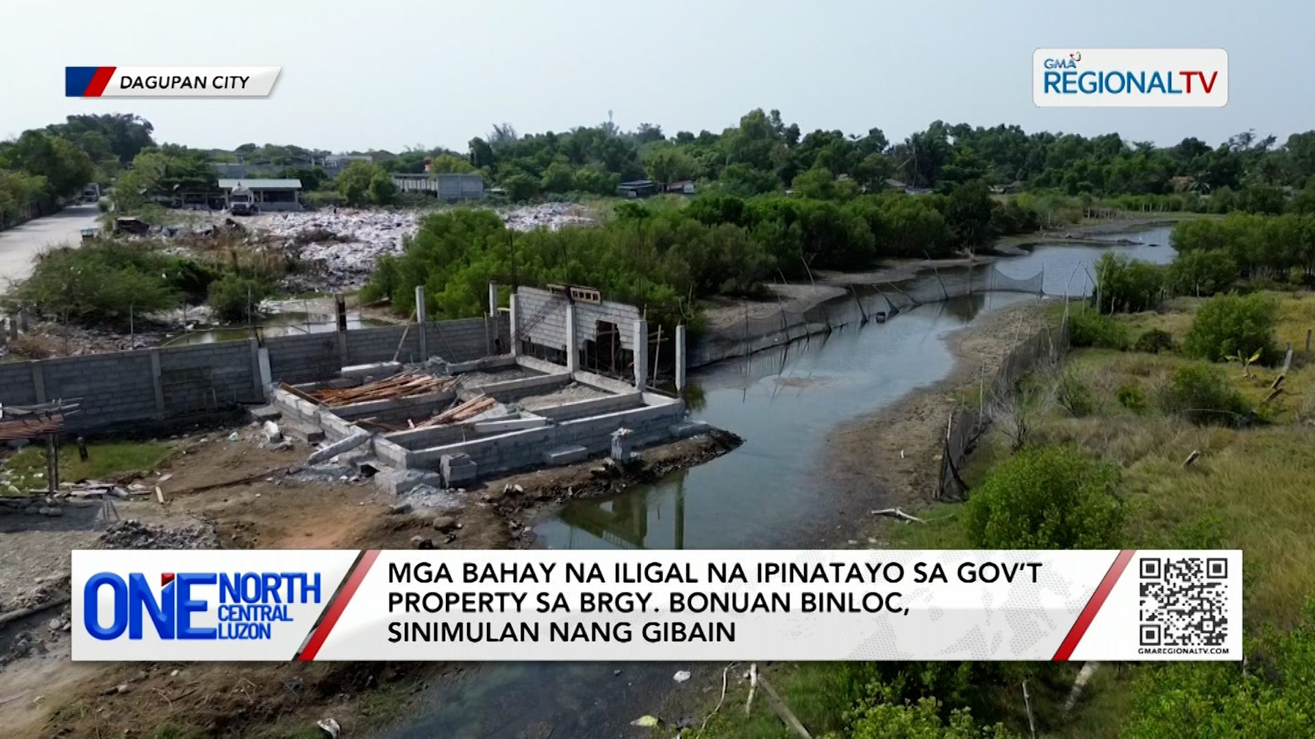 Mga bahay na iligal na ipinatayo sa gov’t property, sinimulan nang gibain | One North Central Luzon