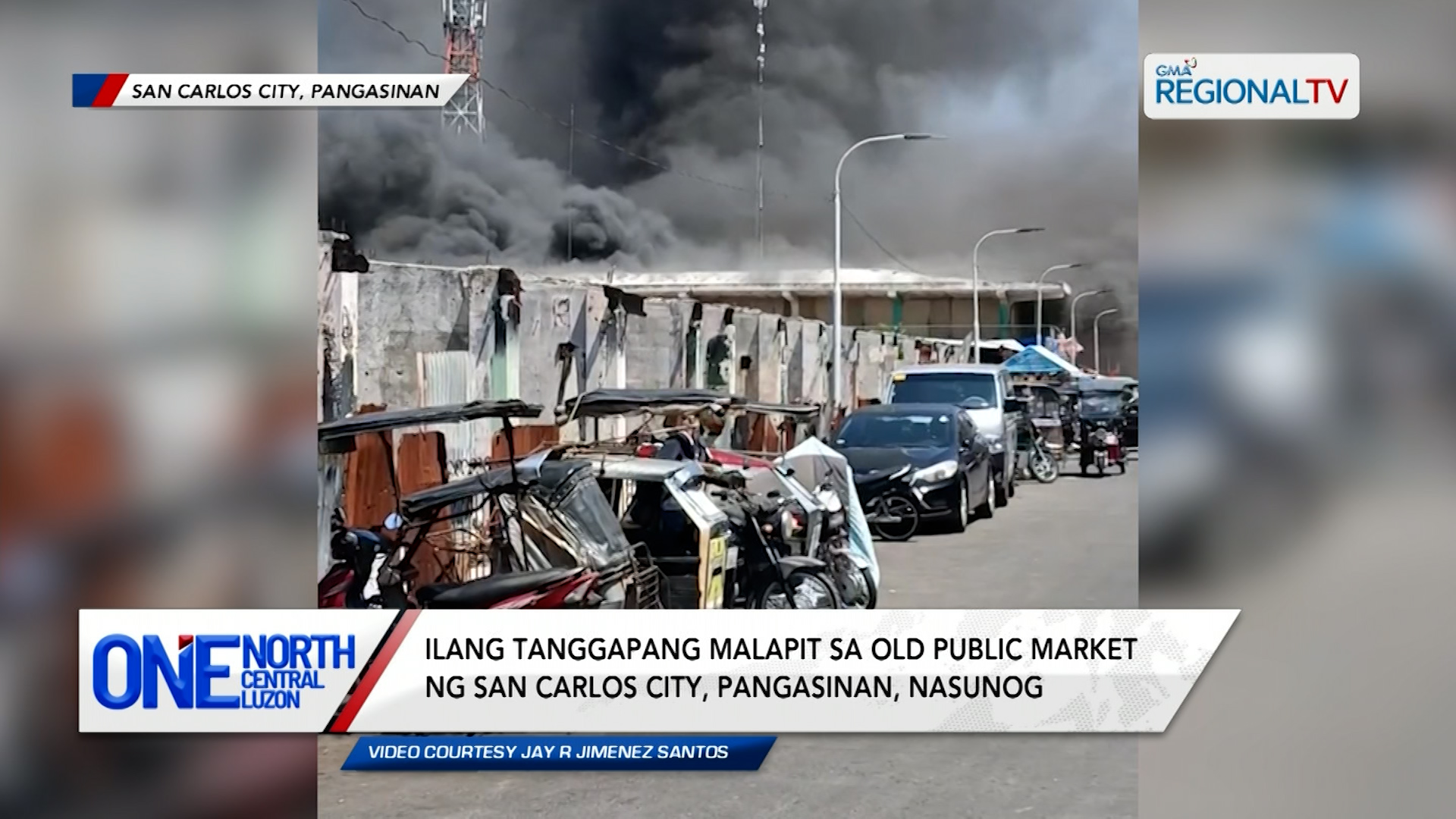 Ilang tanggapang malapit sa old public market sa San Carlos City, nasunog | One North Central Luzon