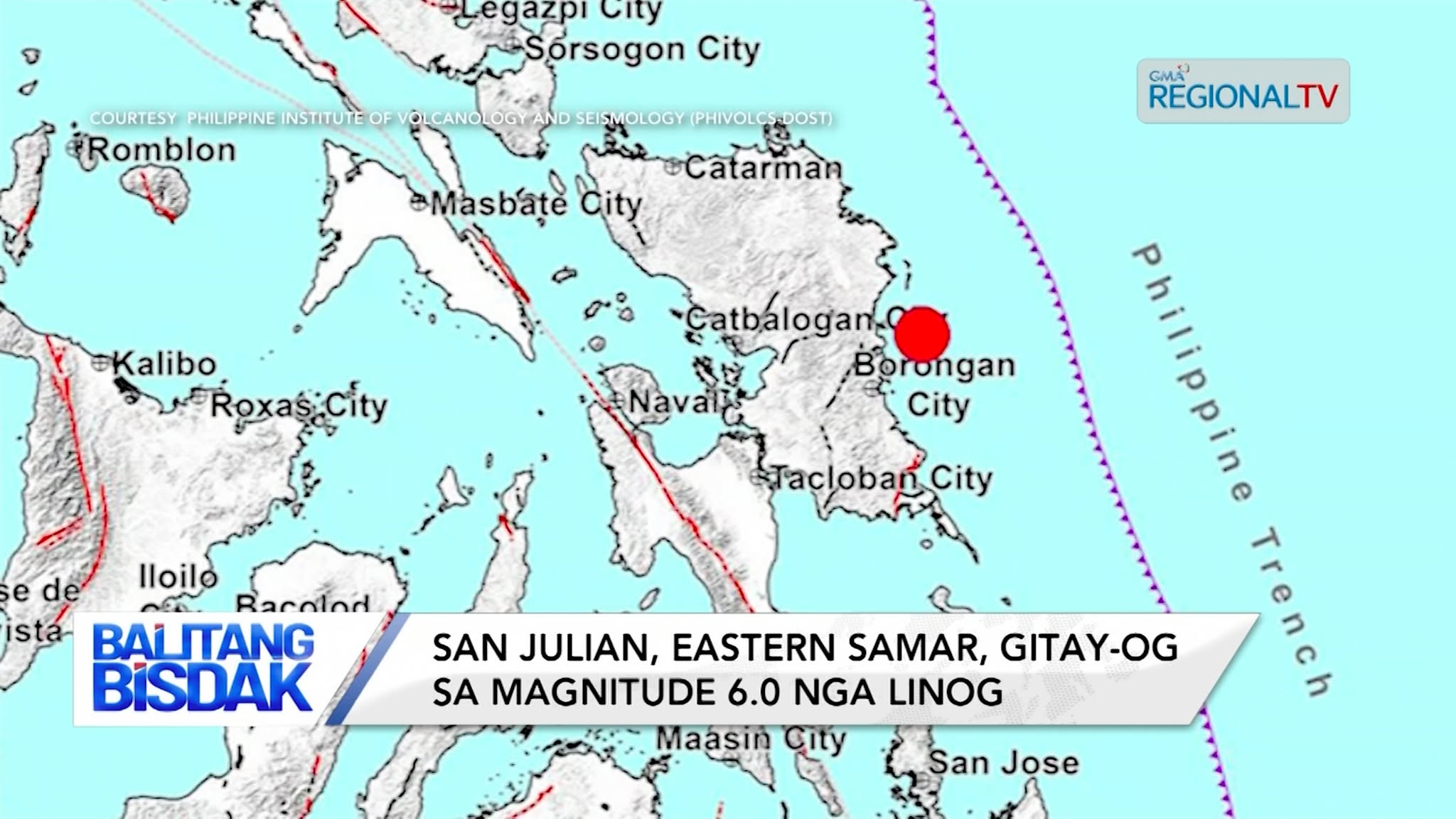 San Julian, Eastern Samar, Gitay-og sa Magnitude 6.0 nga Linog | Balitang Bisdak