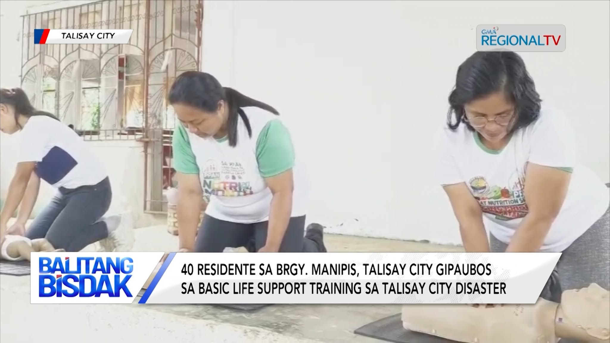 40 Residente sa Brgy. Manipis, Talisay City, Gipaubos sa BLS training | Balitang Bisdak