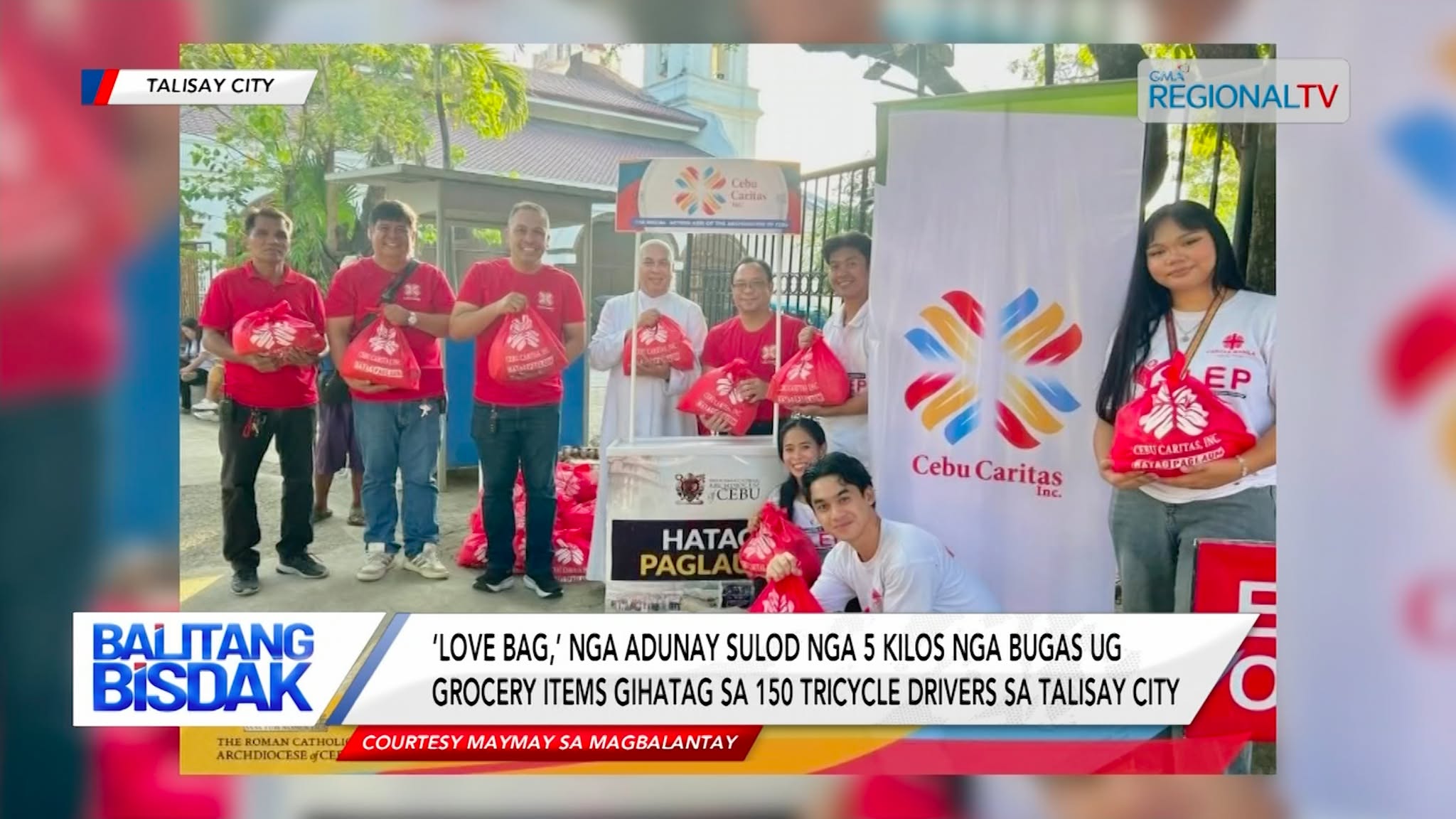 ‘Love Bag,’ nga Adunay Grocery Items, Gipanghatag sa Tricycle Drivers sa Talisay | Balitang Bisdak
