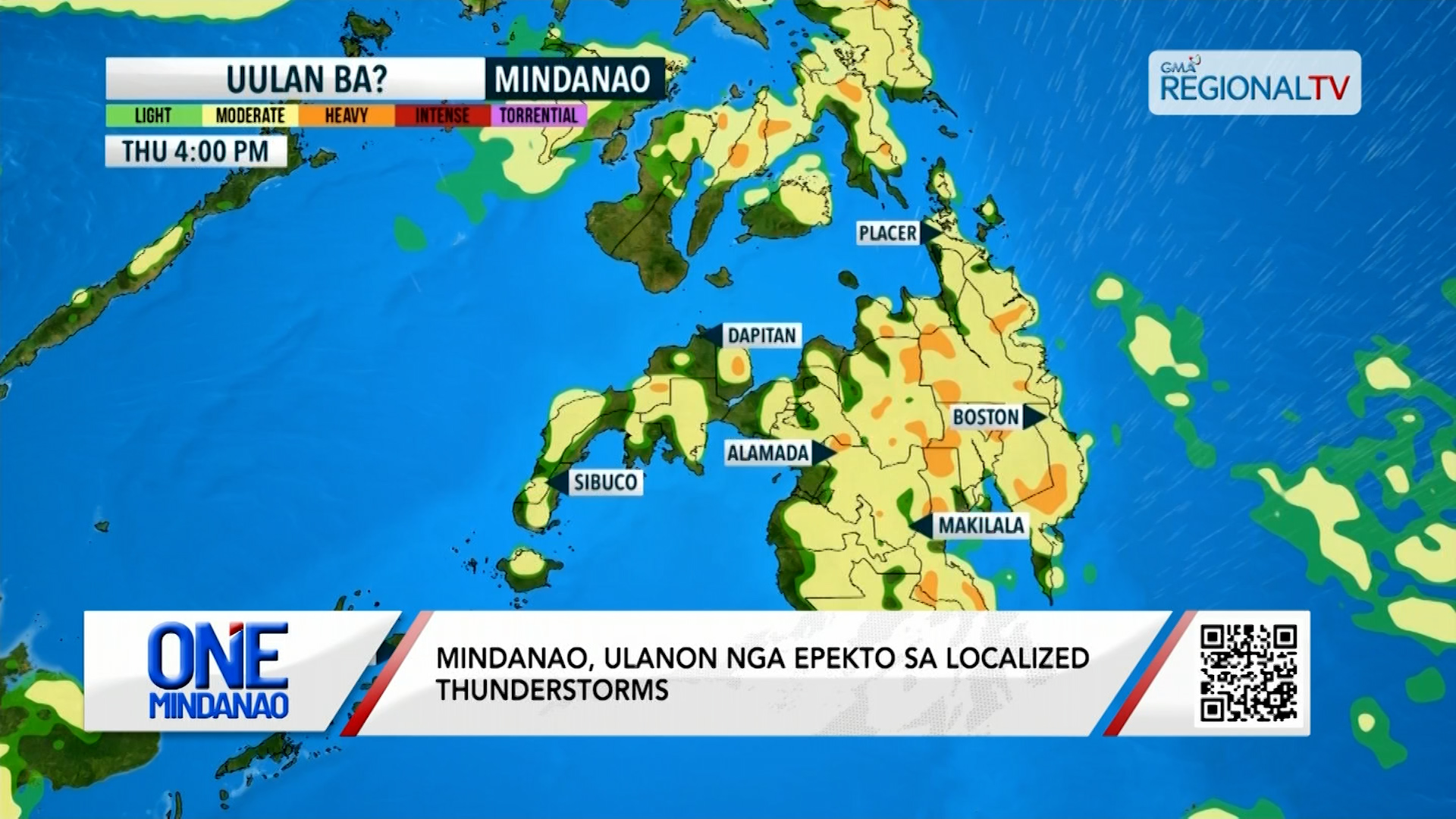 Mindanao, ulanon nga epekto sa localized thunderstorms I One Mindanao