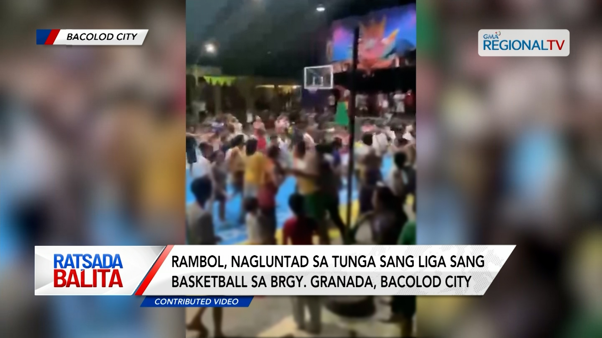 Rambol, nagluntad sa tunga sang liga sang basketball sa Brgy. Granada, Bacolod City | Ratsada Balita