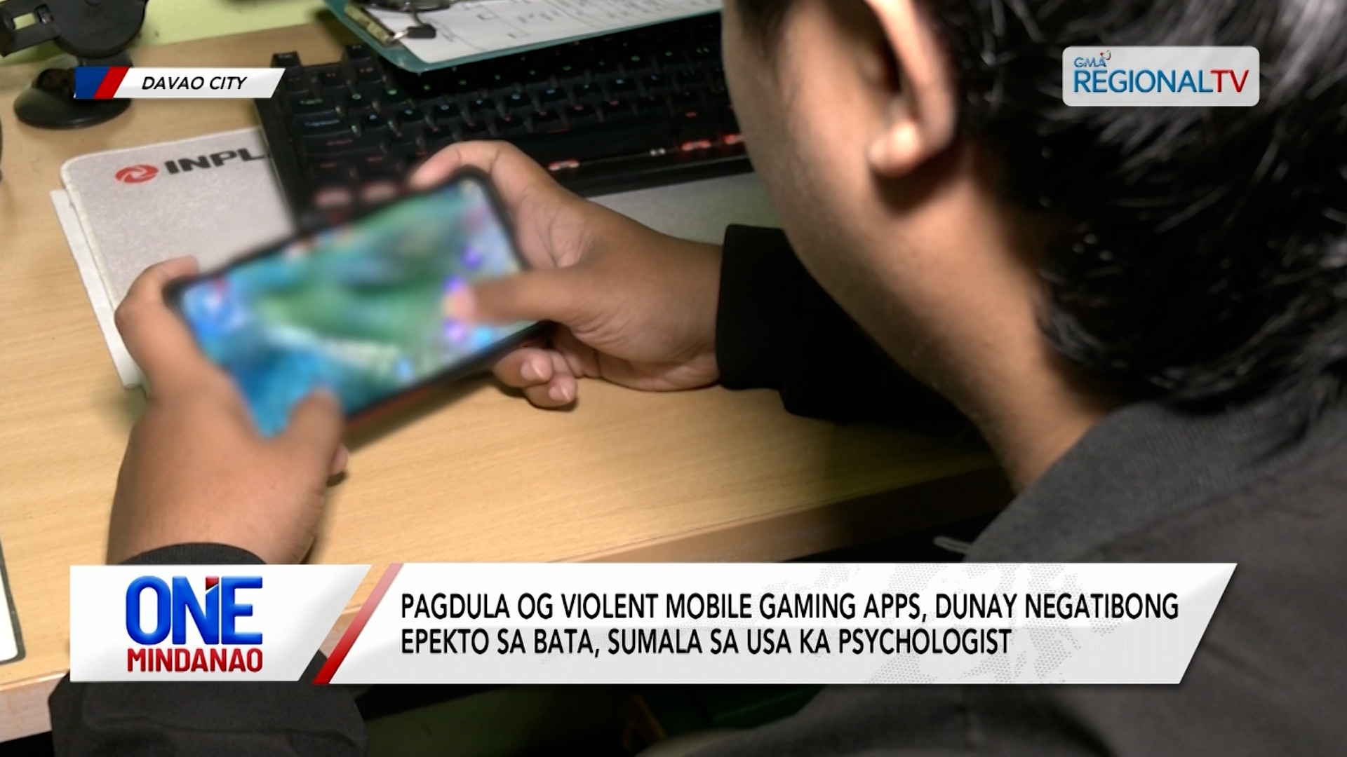 Pagdula og violent mobile gaming apps, dunay negatibong epekto I One Mindanao