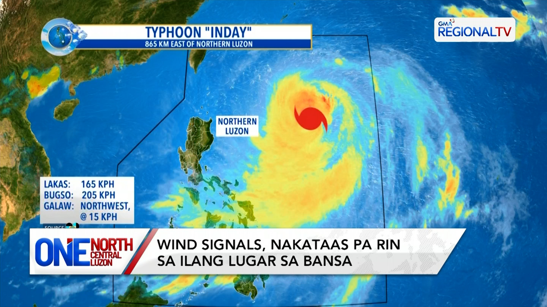 Bagyong Inday, humina bilang typhoon | One North Central Luzon