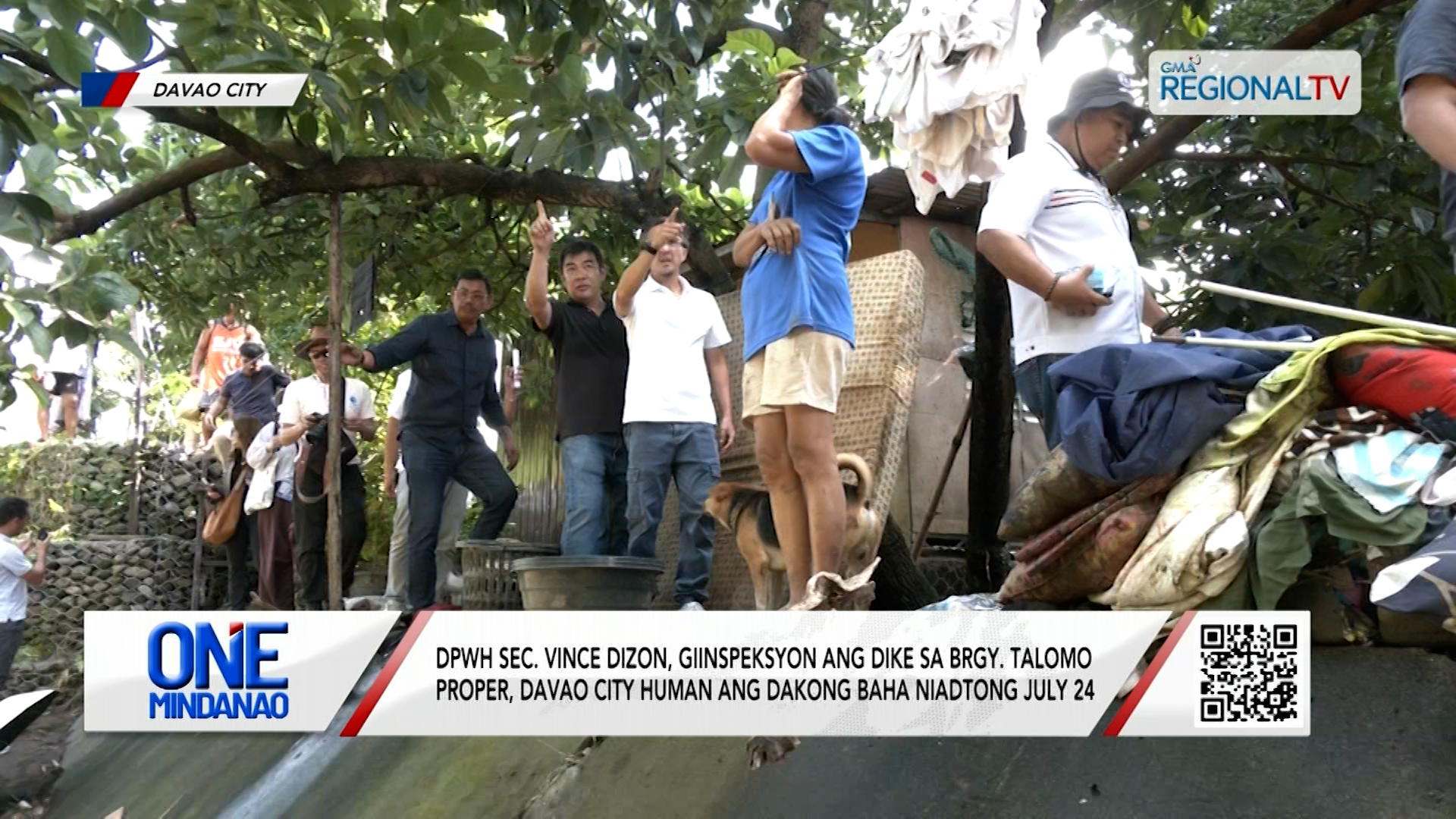 DPWH Sec. Vince Dizon, giinspeksyon ang dike sa Brgy. Talomo Proper I One Mindanao