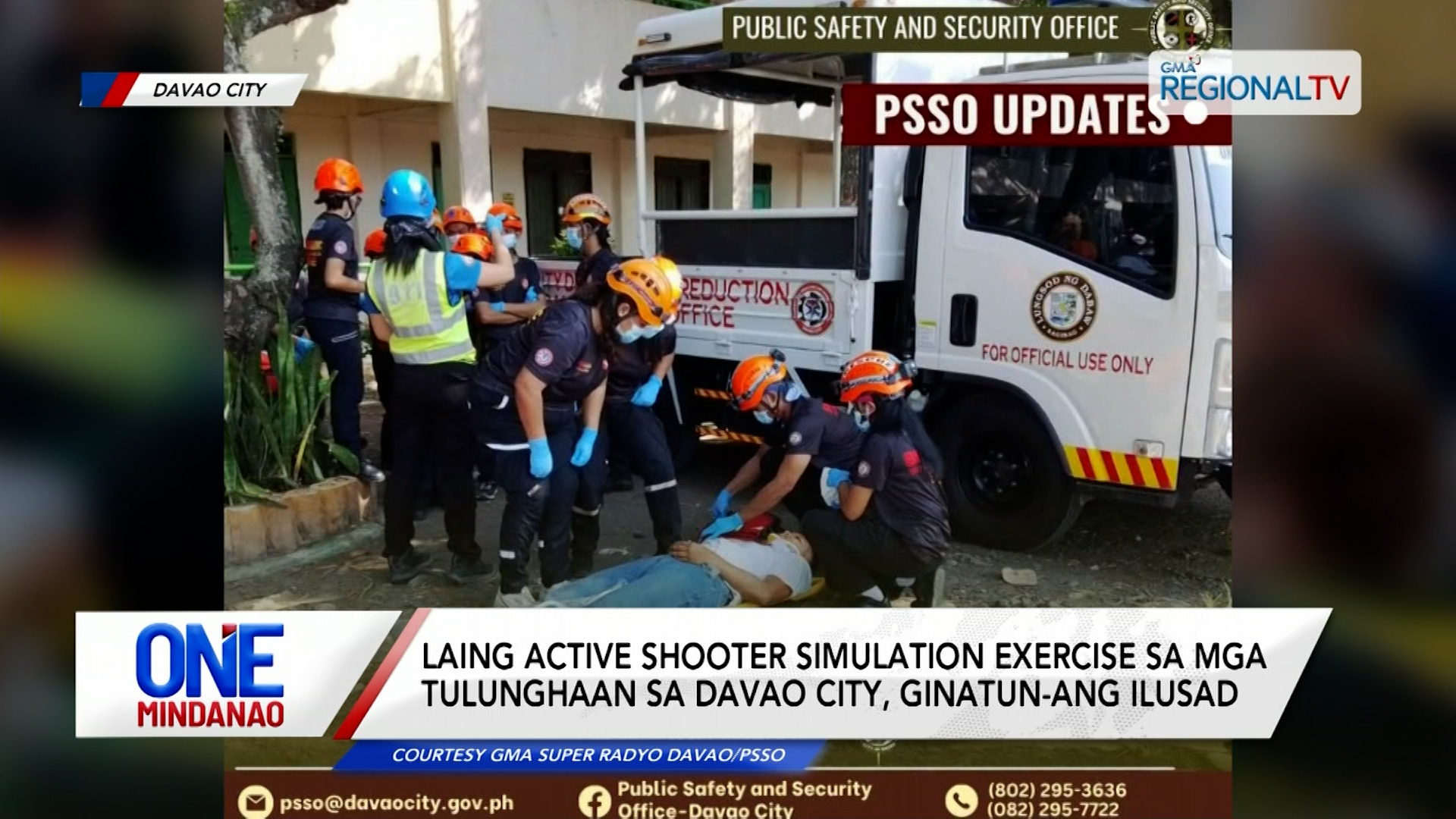 Laing active shooter simulation exercise, ginatun-ang ilusad I One Mindanao
