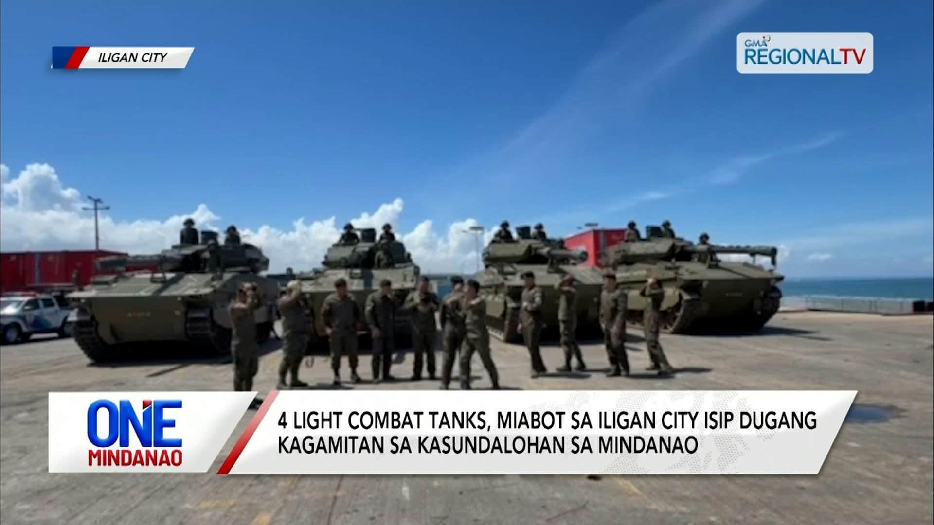 4 light combat tanks sa militar, miabot sa Iligan City I One Mindanao