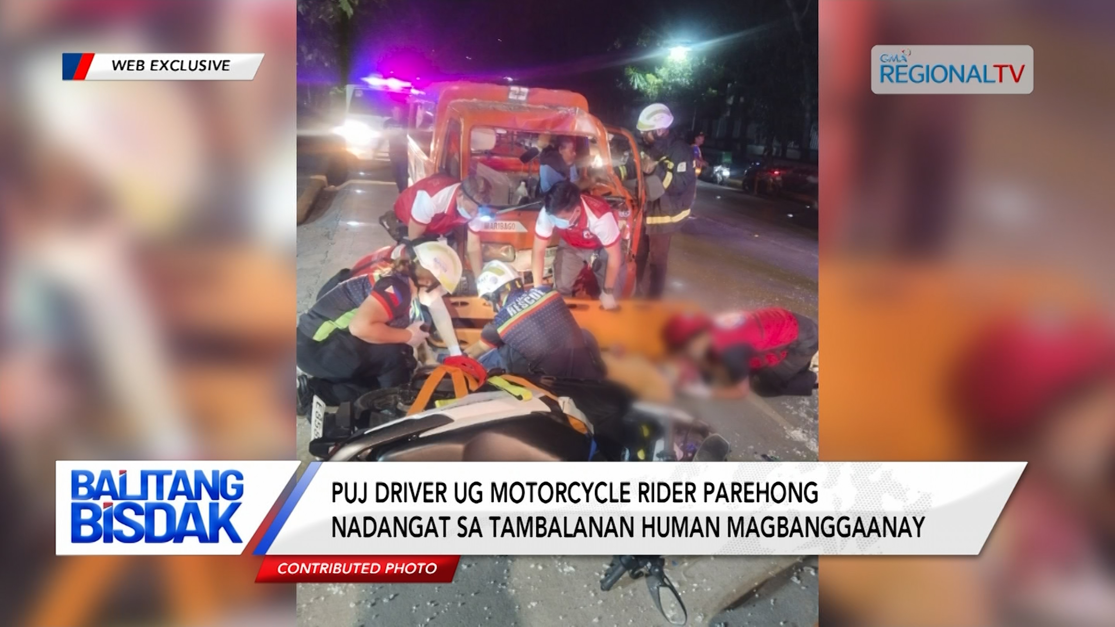PUJ Driver ug Motorcycle Rider, Nadisgrasya | Balitang Bisdak
