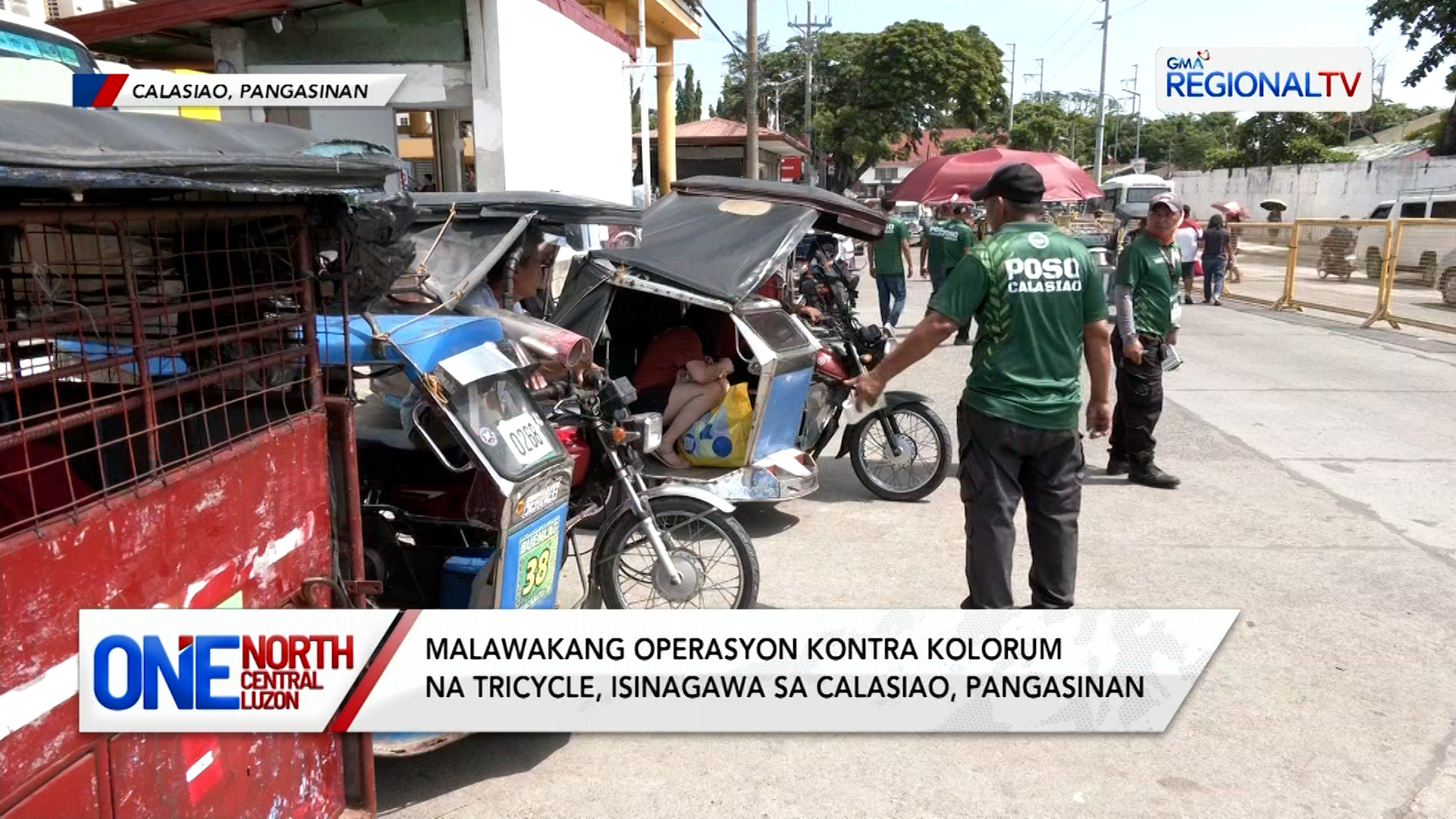 Malawakang operasyon kontra kolorum na tricycle, isinagawa sa Calasiao | One North Central Luzon