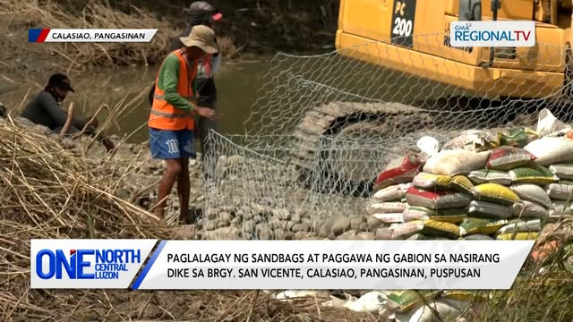 paglalagay ng sandbags