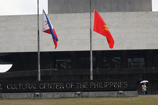 CCP flags at half mast for Eddie Romero | Photos | GMA ...