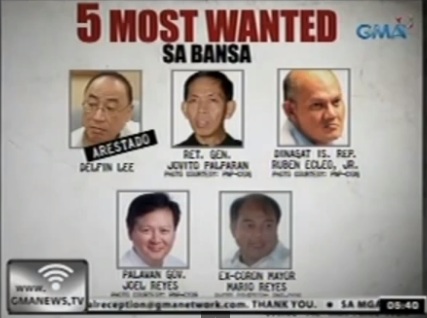 Big-time fugitives: 3 down, 5 to go