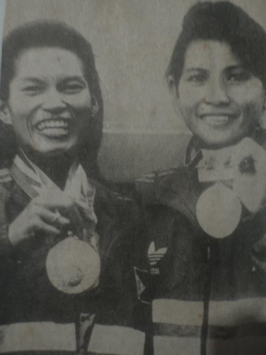 Elma Muros and Lydia De Vega