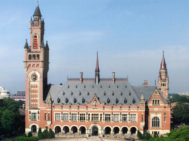 The Peace Palace at The Hague, Netherlands
