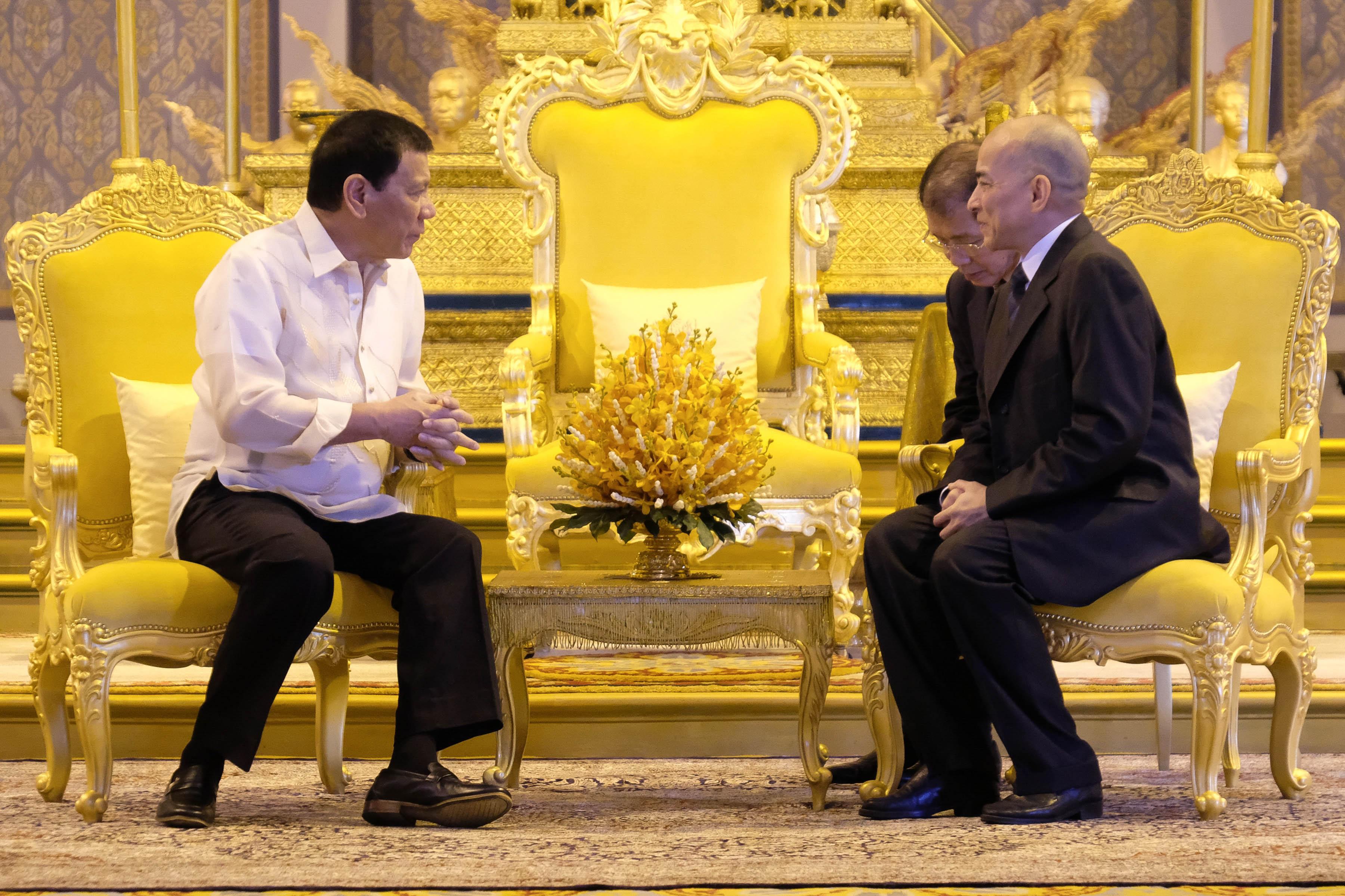 Cambodian King takes break from saints’ retreat to meet Duterte —Yasay ...