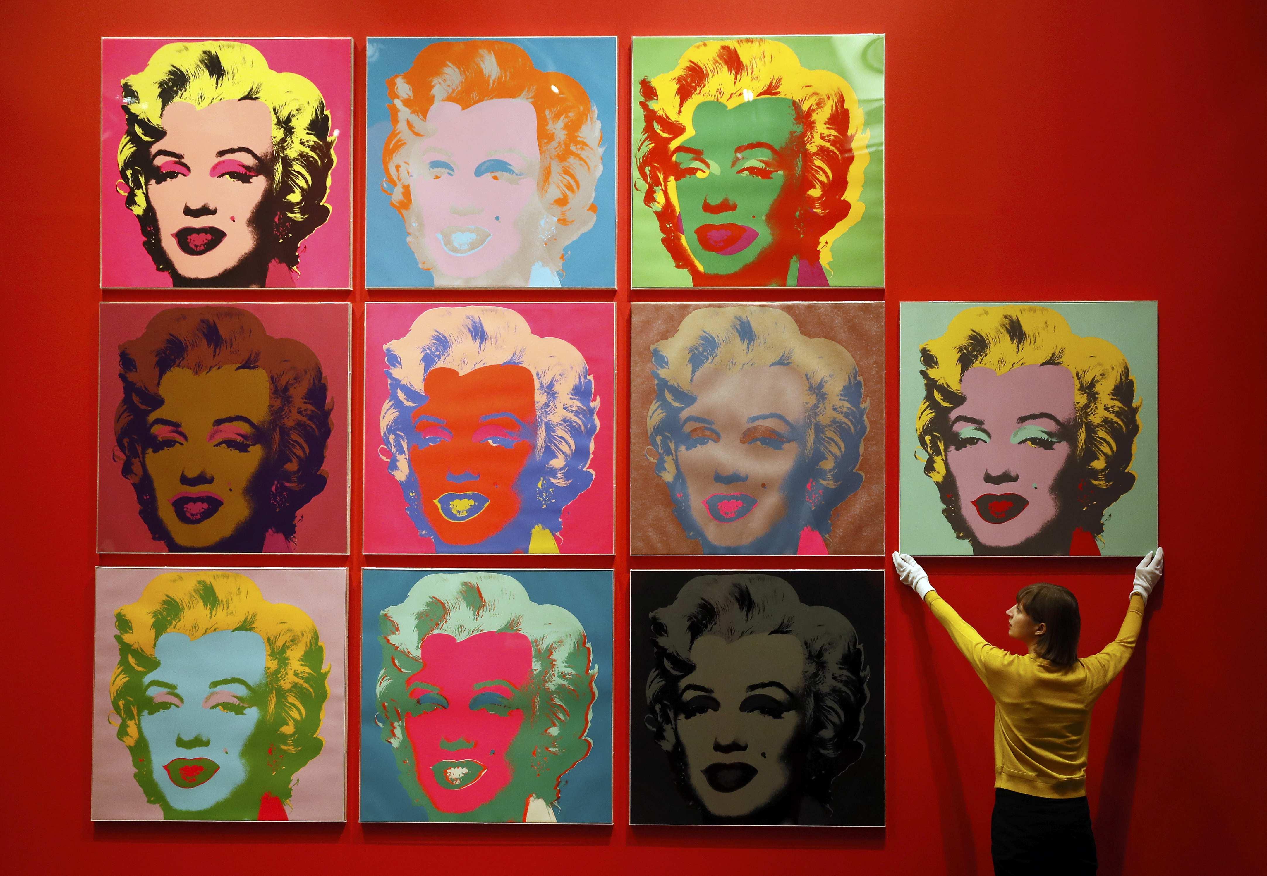 Ten Warhol Monroe prints go up at British Museum to flag Pop show GMA