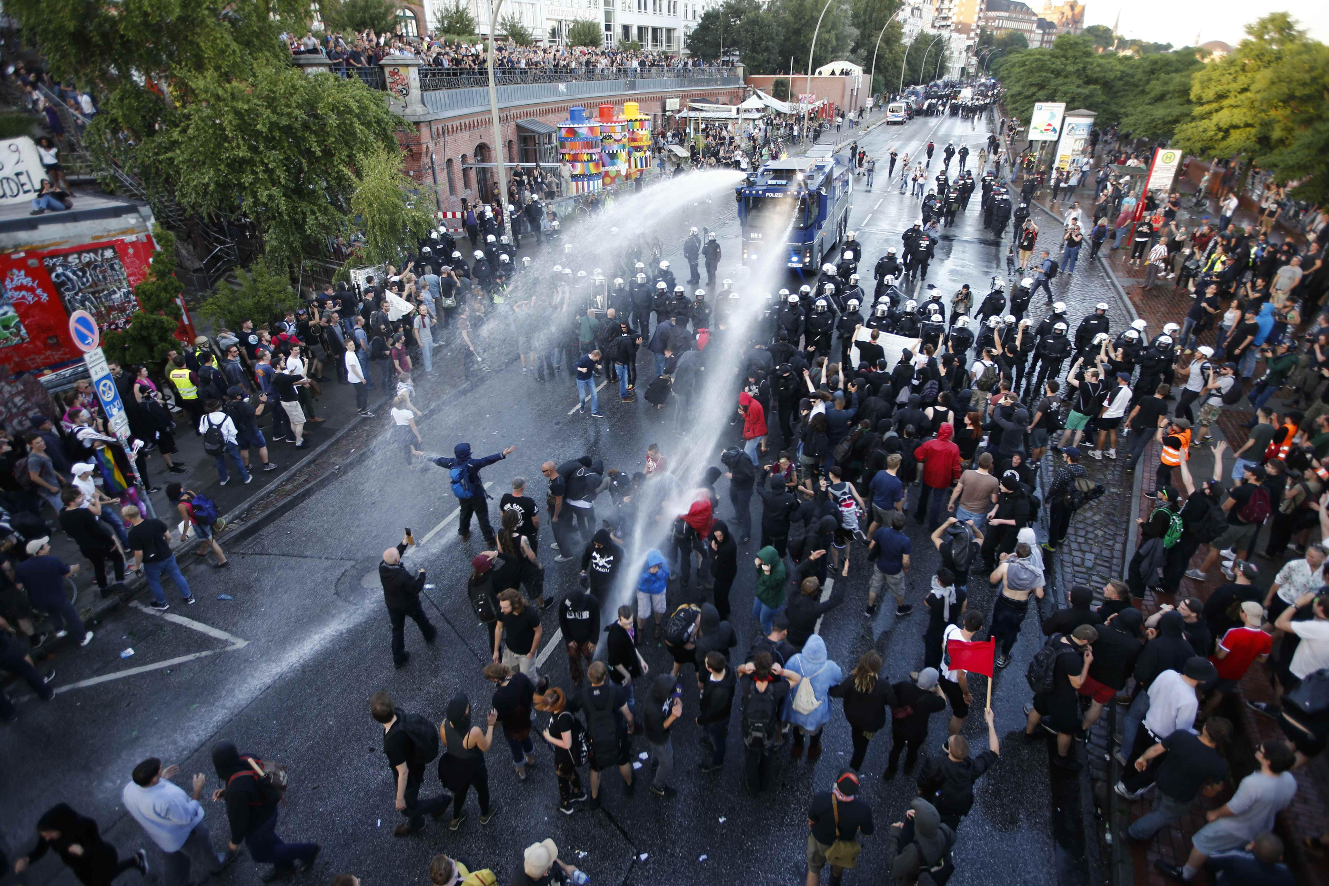 Police Clash With G20 Protesters As Merkel Seeks Policy Consensus GMA   G20 Protest 2017 07 07 04 42 13 