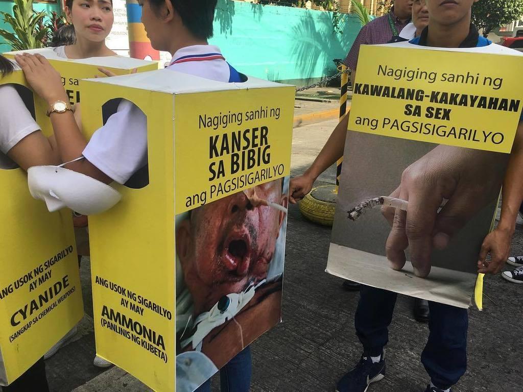 Mascots Tarps Employed By Doh To Promote Nationwide Smoking Ban │ Gma News Online 