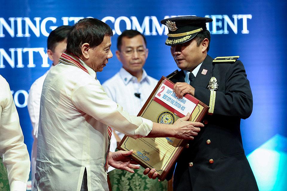 Duterte at BFP 26th anniversary rites | Photos | GMA News Online