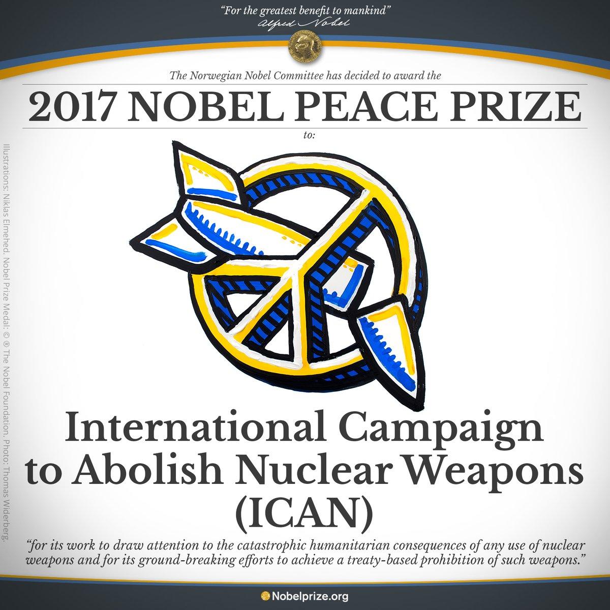 Anti-nuclear Coalition Wins 2017 Nobel Peace Prize | GMA News Online