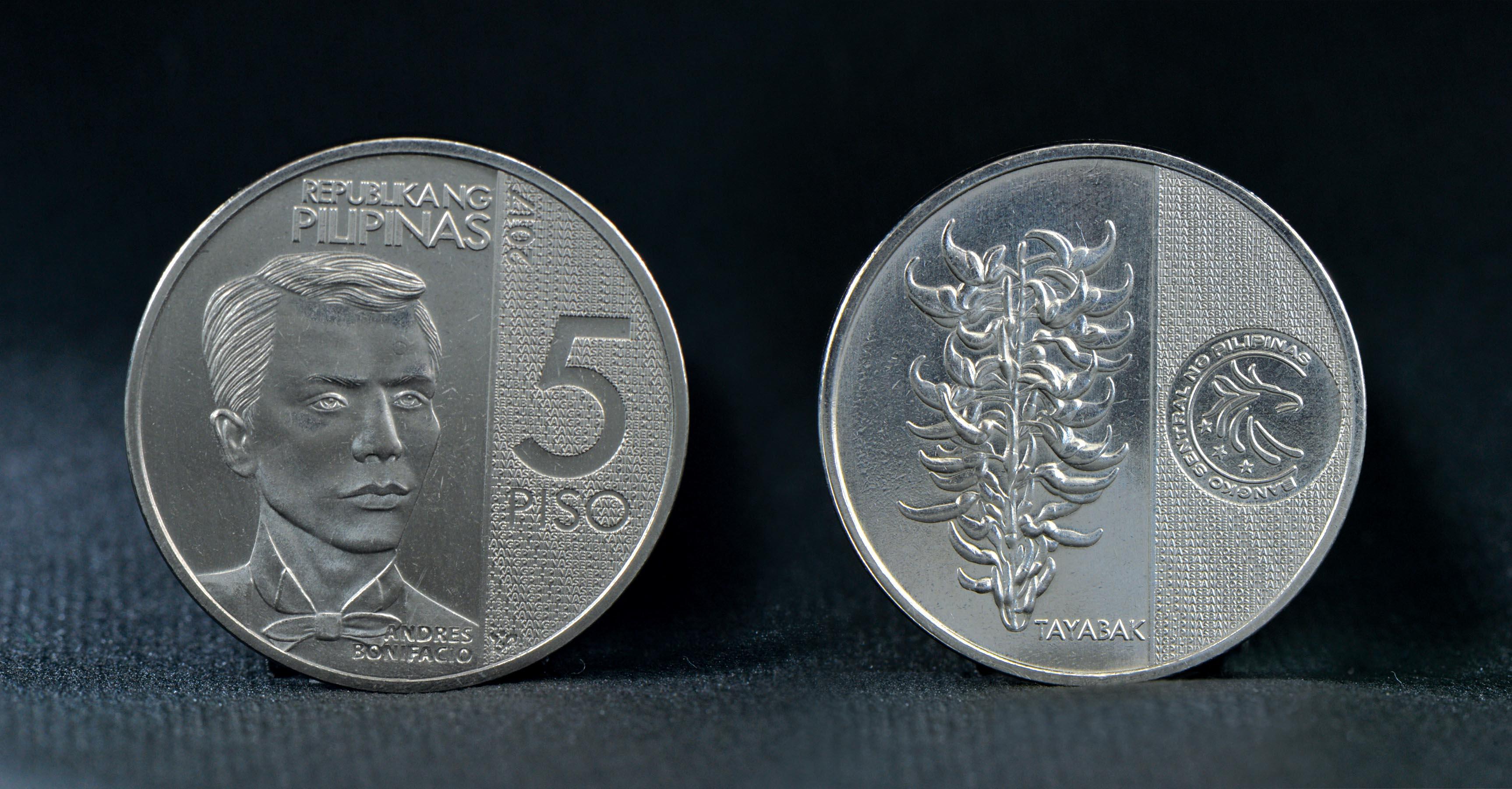 5 Peso Coin Philippines Image