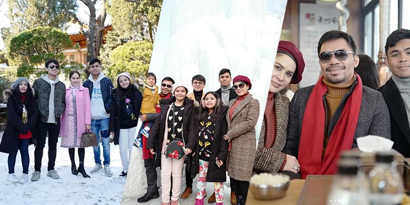 Manny Pacquiao, Jinkee and kids experience winter in Korea ...