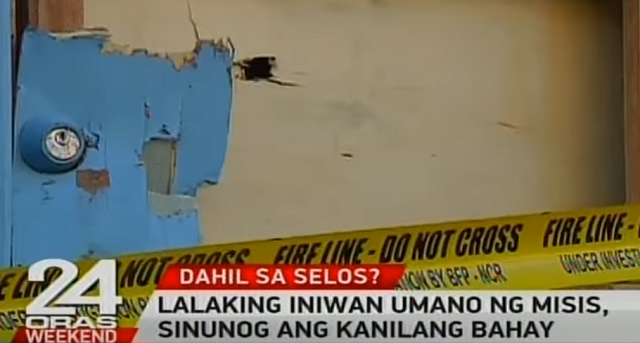 Man sets house on fire after wife doesn’t come home | GMA News Online