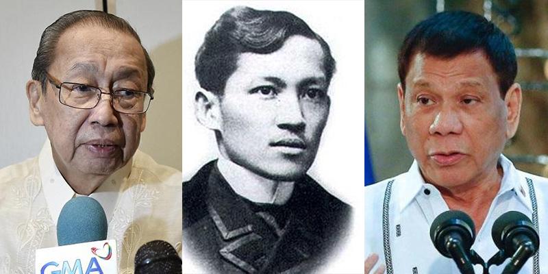 Joma Sison hits Duterte for comparing self to Rizal