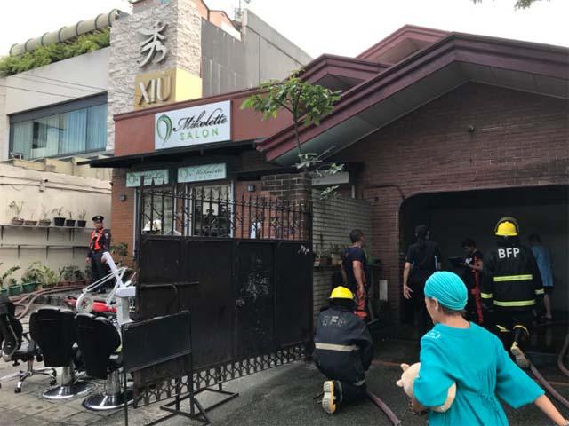 Fire Hits Greenhills Salon Gma News Online