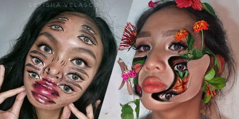 Makeup artist Letisha Velasco wows with surreal makeup transformations ...