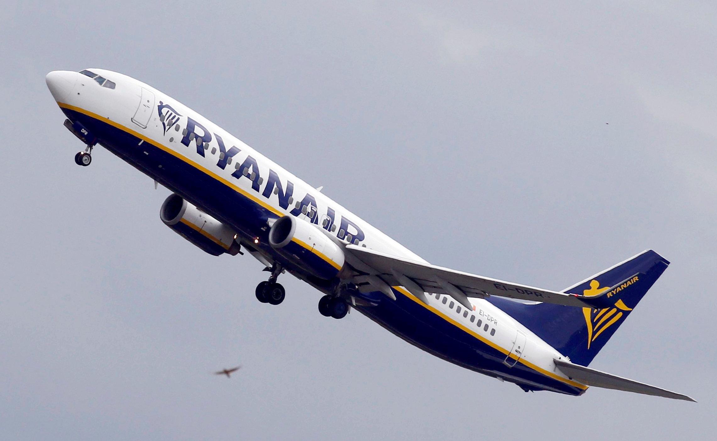 Ryanair passenger partially sucked out of window on flight from Greece