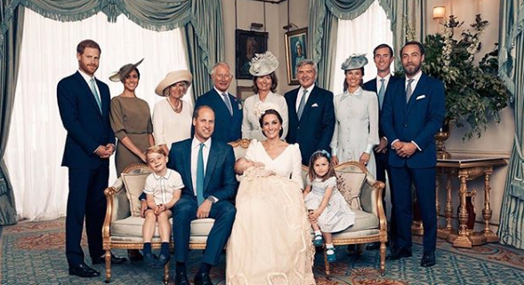 Official photos marking the baptism of Prince Louis have been released ...