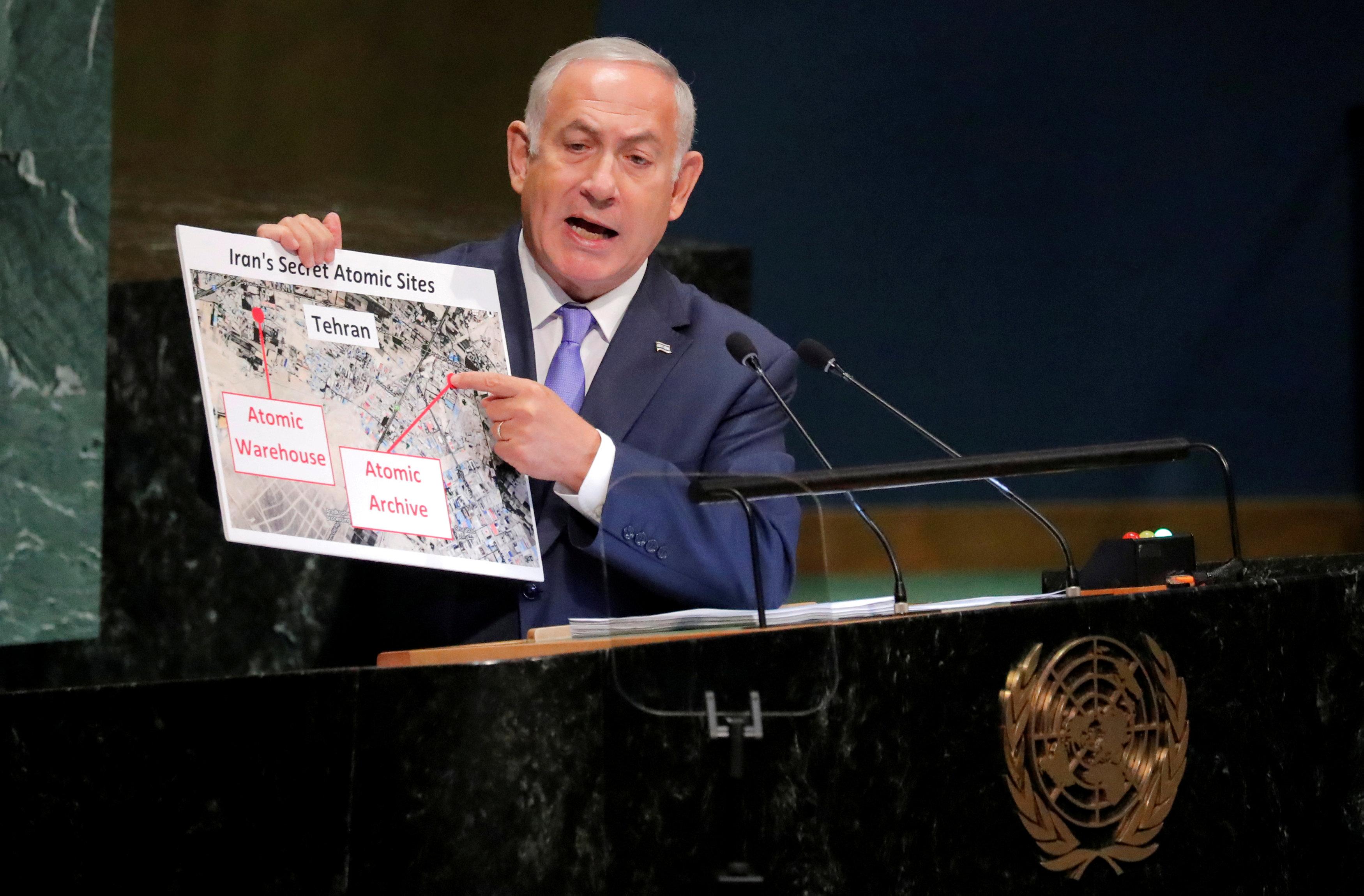 Netanyahu, in UN speech, claims secret Iranian nuclear site │ GMA News