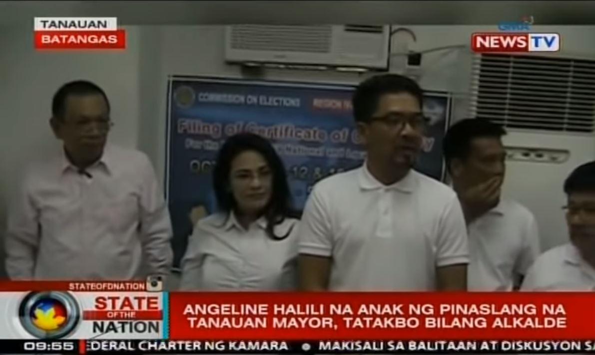 Daughter of slain Tanauan Batangas mayor files her COC | GMA News Online