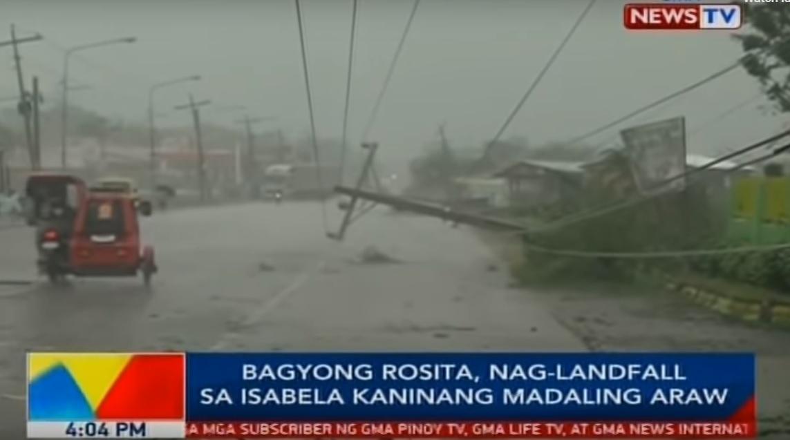 Landslide kills 4 as Tropical Cyclone Rosita cuts across north Luzon ...