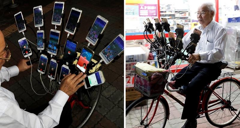 Taiwan grandpa catches ’em all playing Pokemon Go on 15 phones | GMA ...