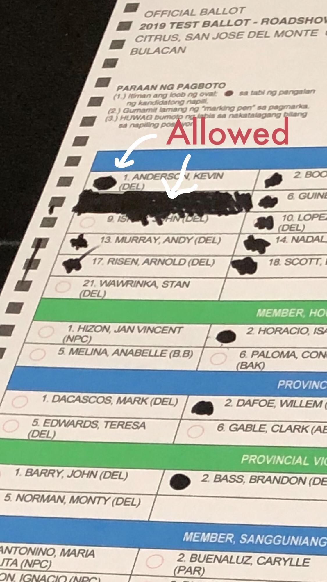 Comelec shows how to shade #Eleksyon2019 ballot and what marker to use ...