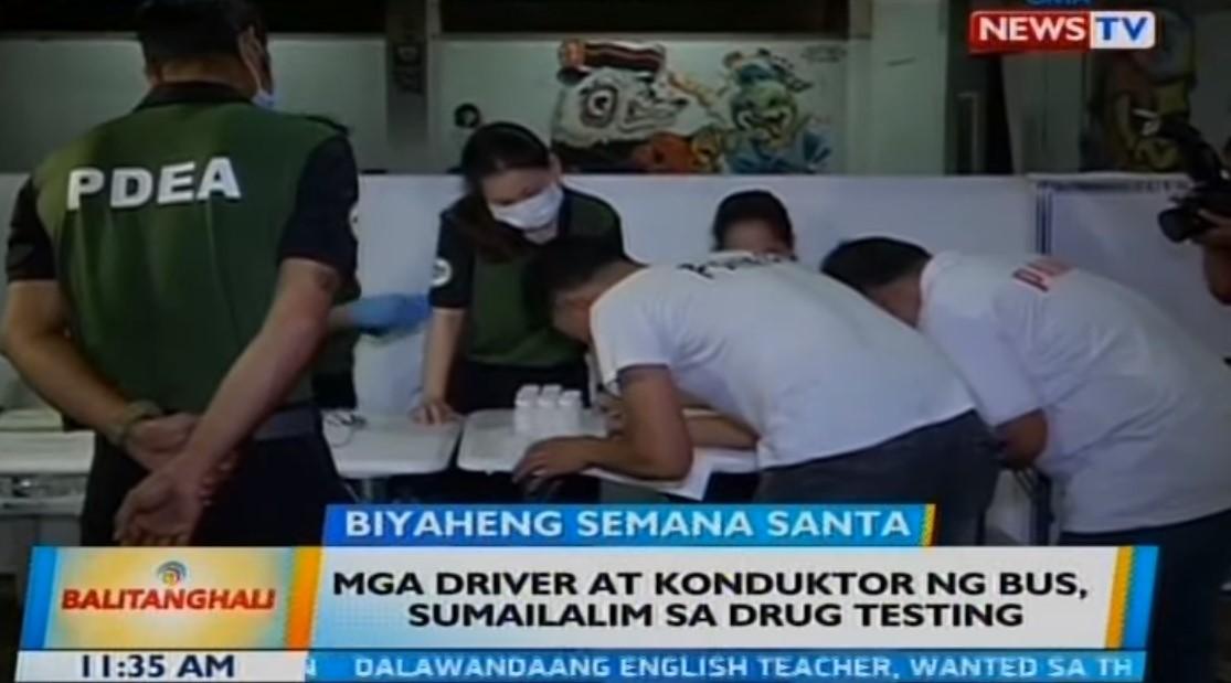 Bus drivers, conductors undergo surprise drug test in QC GMA News Online