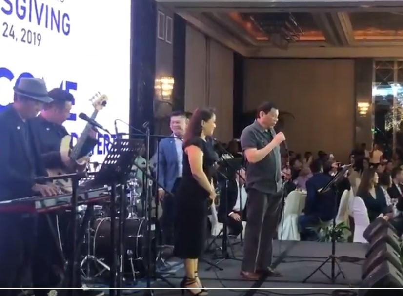 Duterte serenades daughter Sara, ex-wife at Hugpong ...